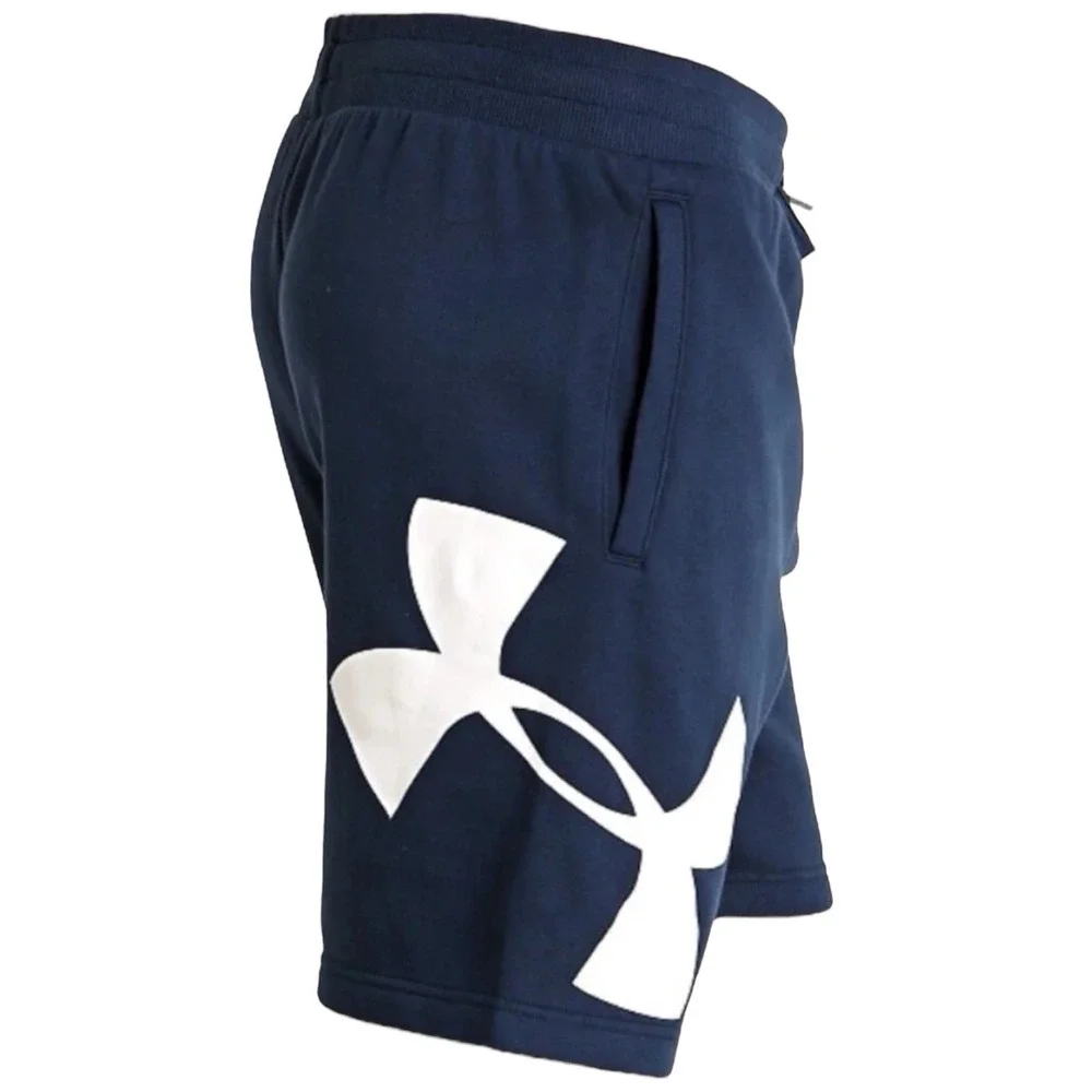 Under Armour Shorts Men's Size Small UA Rival Fleece‎ Logo Blue Green LOT OF 2
